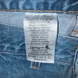 Carhartt B17 DST Relaxed Fit Jeans Men's 44×32 Vintage Blue Workwear thumbnail 5