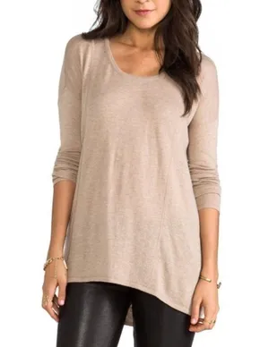 C&c California Long Sleeve Hi-Low Cashmere Blend thumbnail 3