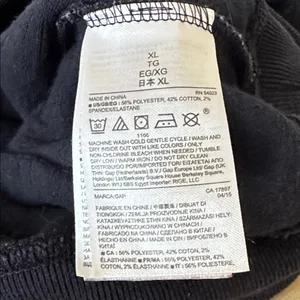 GAP Dark Blue Quilted Zip-Up Sweater thumbnail 8
