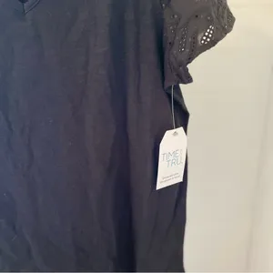 Time and Tru Blue Boxy‎ Short Sleeve Blouse thumbnail 2