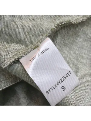 Tuckernuck Sage Green Linen Look 100% Cotton Drop Waist Ruffle Hem Shirt Dress S thumbnail 10