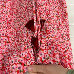 NWT Lulus Intricate Sweetness Red Floral Tie Front Sleeveless Midi Dress Size L thumbnail 8