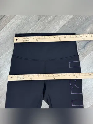 Lululemon Wunder‎ Train High Rise Leggings Black Iridescent 6 LW5FS1S thumbnail 9