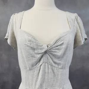 Abercrombie Fitch Mini‎ Dress Womens Small Smocked Cottage Coastal Clean Girl thumbnail 3