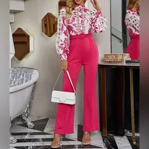 Boutique Floral Belted Jumpsuit thumbnail 2