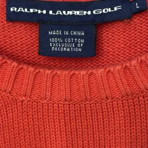 Vintage 90s Ralph Lauren Golf Women Cable Knit Sweater Size‎ Large thumbnail 6