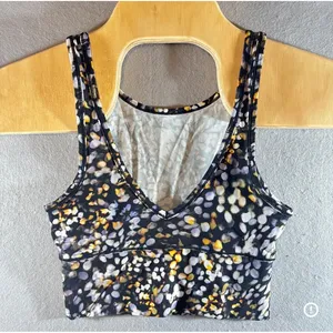 529 | Lululemon Align Floral Abstract Print Cropped Athletic Tank Women‎ (Best)4 thumbnail 2