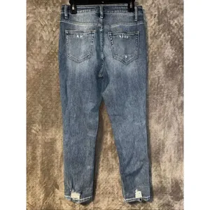 Vervet medium wash distressed straight leg jeans size 26 #750 thumbnail 4