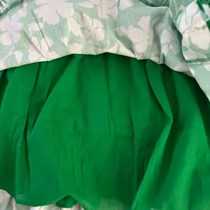 AMUR Martine Mini Dress, Green/White Floral, Size 10, NWT thumbnail 9