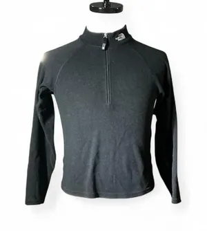 The‎ North Face Flight Series Cropped Black Fleece 1/4 Zip Pullover Women thumbnail 1