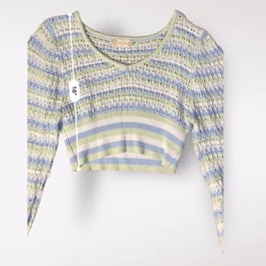 Altar’d State Cropped Briella Knit‎ Striped Sweater Womens Size S thumbnail 3