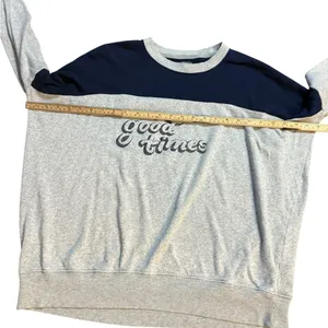 aerie Womens Happy Camper “Good Times” Sweatshirt‎ Cozy Loungewear Comfort Sz XS thumbnail 6