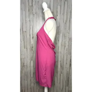 NWT‎ PrettyLittleThing Women's 14 Pink Triple Cut Out Halterneck Bodycon Dress thumbnail 8