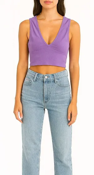 Urban Outfitters Out From Under Size Medium Purple Cropped Bra Top. thumbnail 1