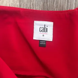 CAbi Red Ankle Pants Size 8 Women’s High Rise Slim Leg Trousers thumbnail 3