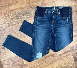 7 For All Mankind Maternity Skinny Jeans thumbnail 1
