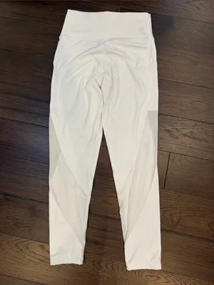 aerie White Hi-Rise 7/8 Offline Leggings Size Large- C47-043 thumbnail 6