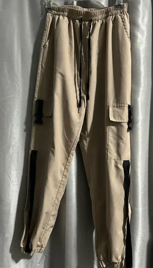 Woman’s Tactical Cargo Jogger Pants - Khaki thumbnail 1