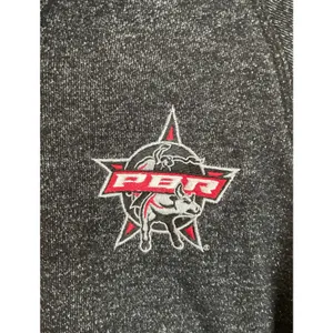 J. America Women S Charcoal Grey PBR Full Zip Hoodie Professional Bull Riders‎ thumbnail 3