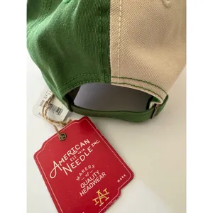 Free People Movement Double Hitter Baseball Hat Green Combo NWT thumbnail 5