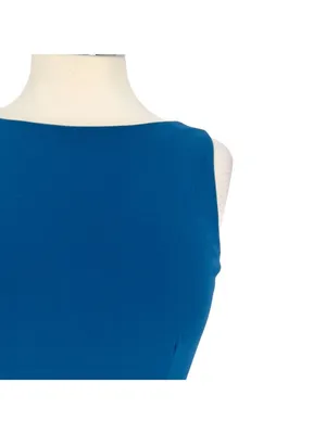 B. Darlin Teal Fit and Flare Preppy Sleeveless Mini Dress Peacock Blue Size 6 thumbnail 3