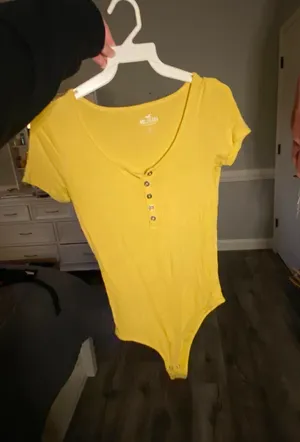 Hollister yellow bodysuit thumbnail 2