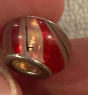 A228 1 charm for bracelet 925 sterling silver cute Gray thumbnail 1