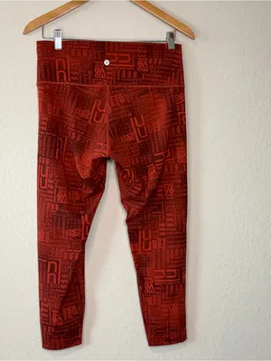 Lululemon Wunder Train High-Rise Crop 23" Lululemon Ombre Red Multi thumbnail 2
