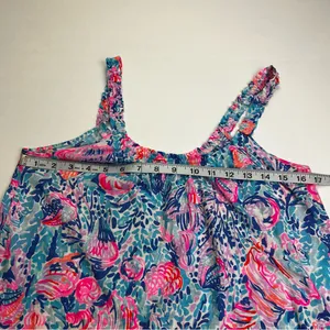 Lilly Pulitzer Womens‎ Size XS Ruffle Tank Top Scoop Neck Blouse Coastal Beach thumbnail 5