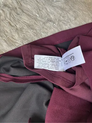 Bershka Burgundy Women’s Pleated Mini Skirt/Short with Side Bow Detail‎ Size M thumbnail 12