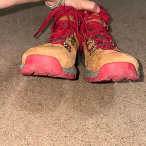 Danner Mountain 600 Waterproof Suede Hiking Boots Vibram Sole Brown Red 8 thumbnail 8