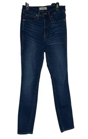 Madewell 10" High-Rise Skinny Women’s Blue Jeans Size 24 thumbnail 1