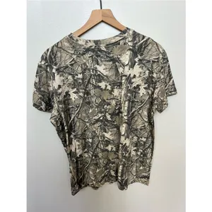 Miller High Life Graphic Camo Tee NWOT Tan with Navy Print Size Large thumbnail 6
