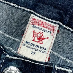 Authentic True Religion - Joey Y2K Dark Wash Jeans Size 27 – Iconic Horseshoe Stitch thumbnail 9