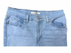 American Eagle Outfitters Light Blue Straight Leg Women's Jeans thumbnail 3