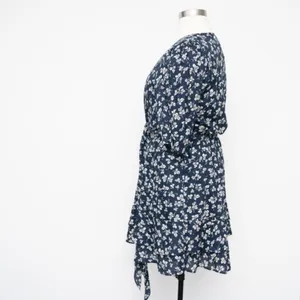 Lauren Ralph‎ Lauren. 80s Puff Sleeve Floral Cotton Voile Dress. thumbnail 7