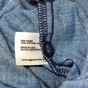 AG Adriano Goldschmied CottonChambray‎ Denim Romper Sleeveless Large thumbnail 8