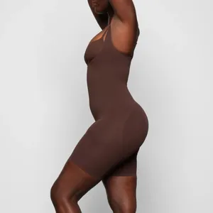 SKIMS shapewear bodysuit seamless sculpt open bust bodysuit cocoa NWOT size 2X thumbnail 3