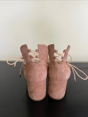 Sam Edelman Serene suede lace-up sandals in tan thumbnail 7