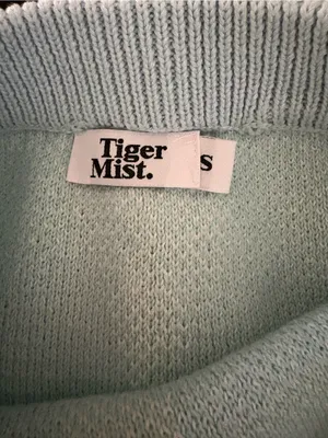 Tiger Mist Argyle Knit Mini Skirt in Light Gray and Cream thumbnail 2