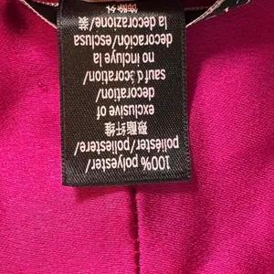 Victoria's Secret Hot Pink Satin Kimono Robe Mesh Detail Missing Belt Size‎ XS/S thumbnail 6