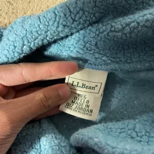 LL Bean Womens Granola Girl Sherpa Fleece Button‎ Front Cardigan Jacket L OFCL8 thumbnail 5