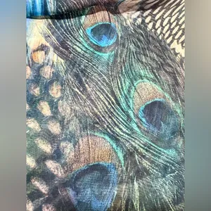 LILY WHITE Y2K Peacock Feathers Print Camisole Top thumbnail 4