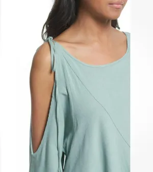 Free People Clear Skies Asymmetrical Cold Shoulder Tunic Dress thumbnail 3