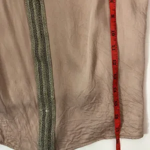 Anthropologie Tiny pink and gold camisole blouse tank top size L thumbnail 7