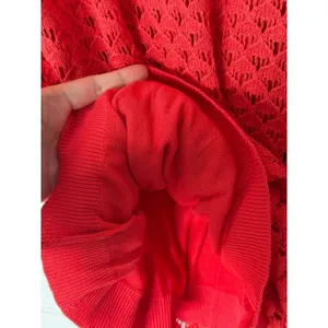 Sanctuary Red Crochet Knit Sleeveless Mini Shift Dress Size XL Lined NEW thumbnail 4