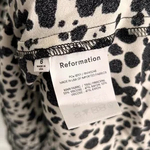 NEW Reformation Saskia rocky animal print spotted mini dress | small maximalist thumbnail 6