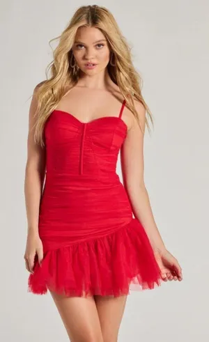 Windsor Red Mini Dress thumbnail 1