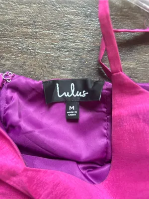 Lulu's Fuchsia Pink iridescent Mini Dress medium thumbnail 3