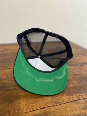 RVCA Black Mesh Patch Snapback Hat thumbnail 3